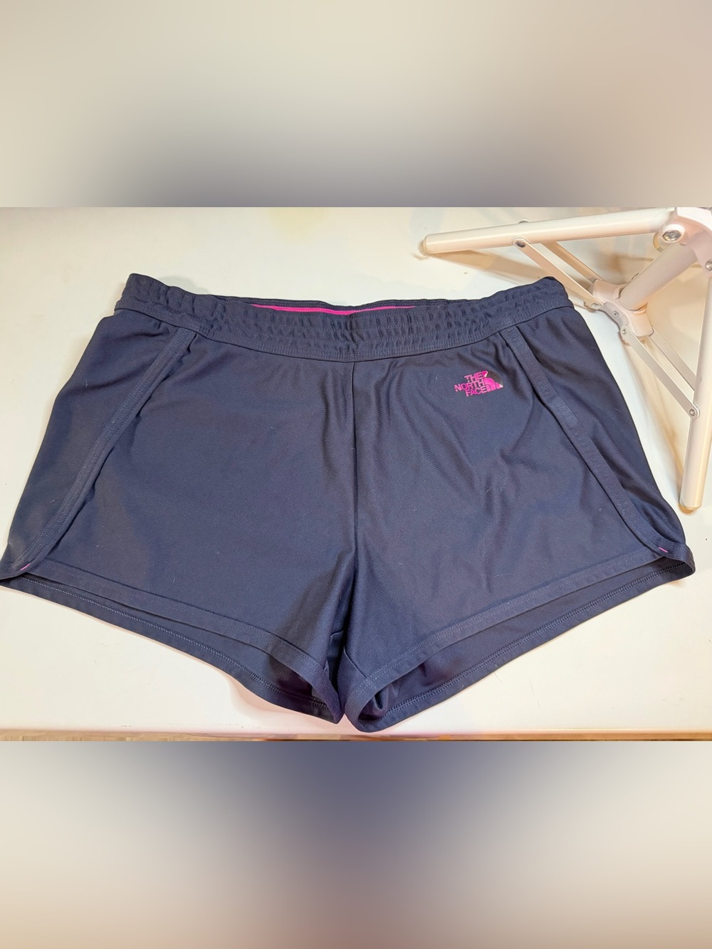 The North Face Pulse Womens Shorts Large Blue Regular Performance Training
